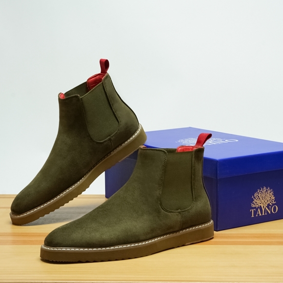 CHELSEA MEN CASUAL BOOT The Loot Olive - Picture 2 of 5
